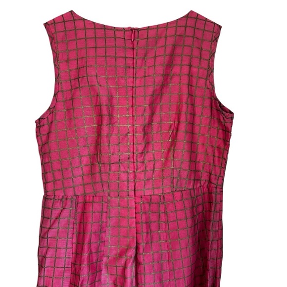 Utsa Kids Pink Embroidered Lined Maxi Sleeveless Dress Sz 8-9 - Picture 7 of 14